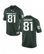 Men's Parks Gissinger Michigan State Spartans #98 Nike NCAA Green Authentic College Stitched Football Jersey ST50N55EE